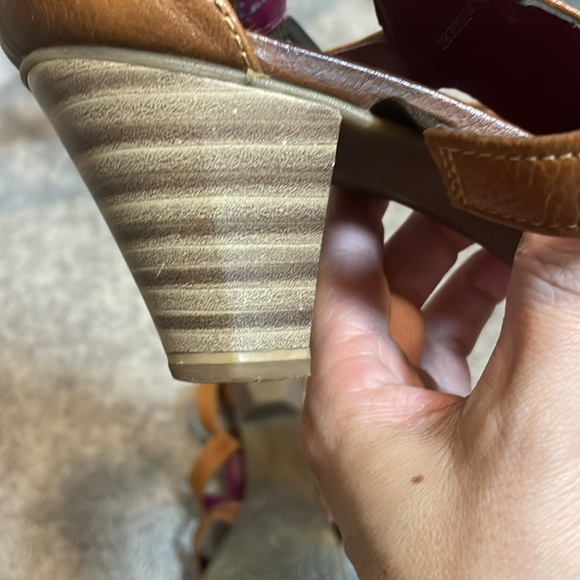 Tamaris Brown Leather Sandals - Picture 4 of 7